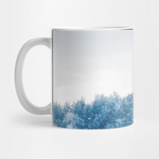 Blue Winter Forest Mug